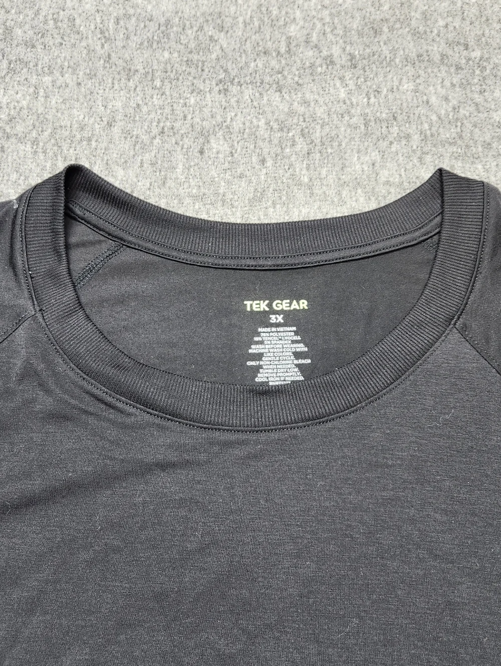 Tek Gear Black Athletic T Shirt Womens 3X Performance Stretch Gym Tee - Picture 4 of 5